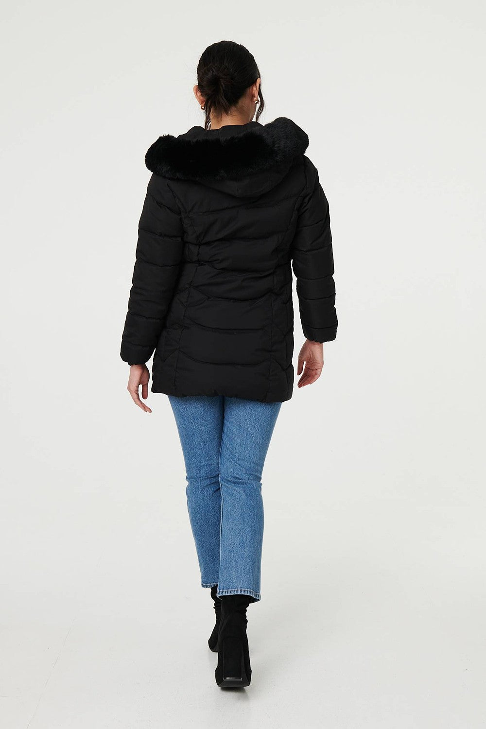 Gemma Padded Coat in Black