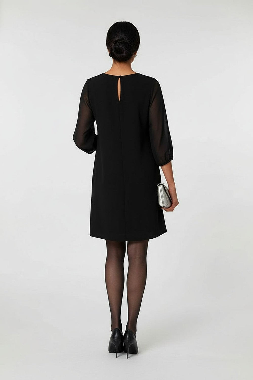 Faye Embellished Little Black Dress