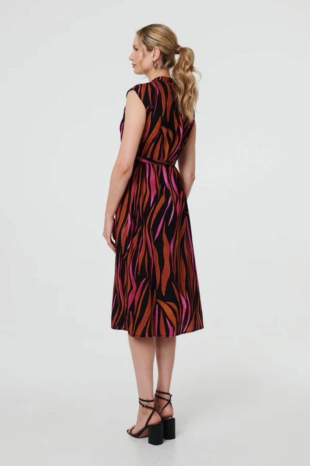 Sabrina Cap Sleeve Midi Dress