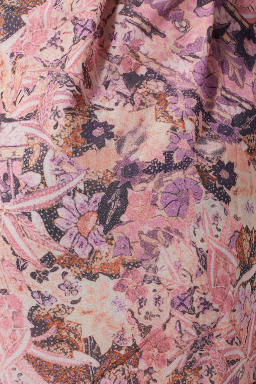 Bethany Floral LS Short Dress in Pink