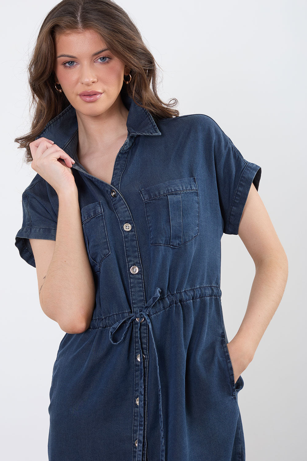 Debbie Denim Shirt Dress