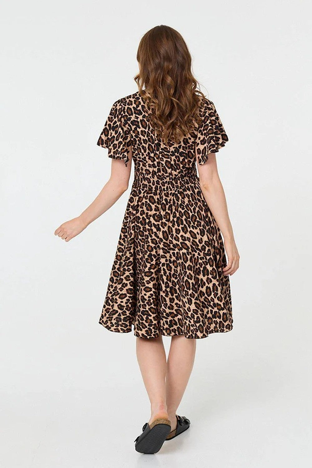 Anna Leopard Print Dress