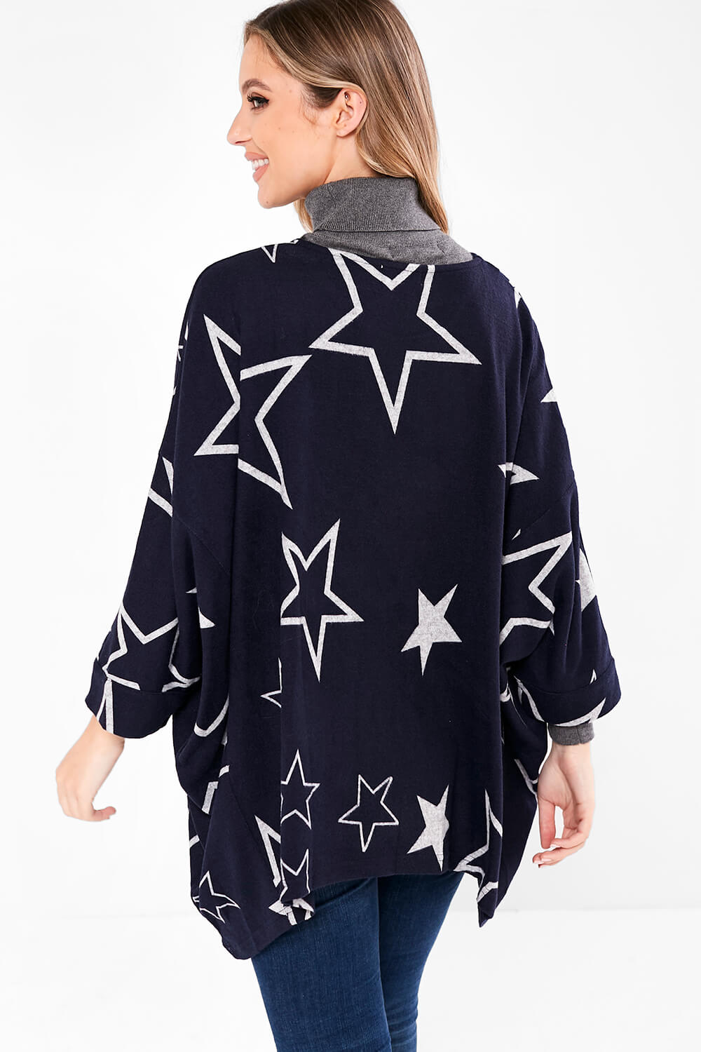 Eloise Bat Wing Top in Navy