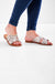 Anastasia Slider Sandals in Snakeskin
