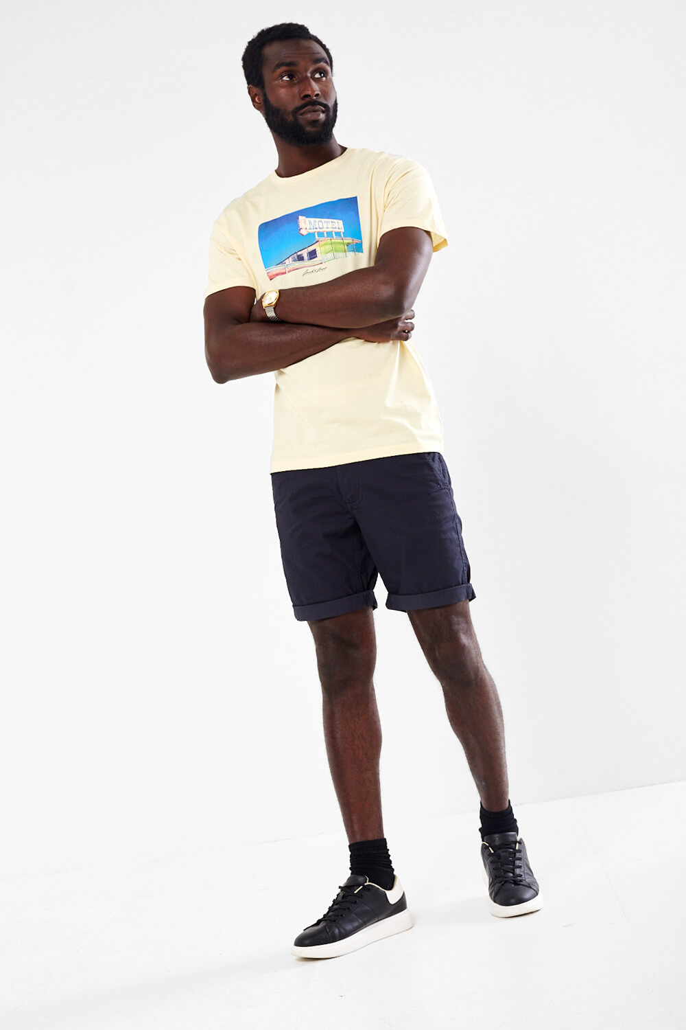 Motel Tee Ss Crew Neck In Flan