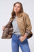 Nisha Quilted Short Jacket in Camel