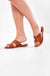 Anastasia Slider Sandals in Tan