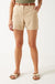 Flashino Mid Rise Chino Shorts in Beige