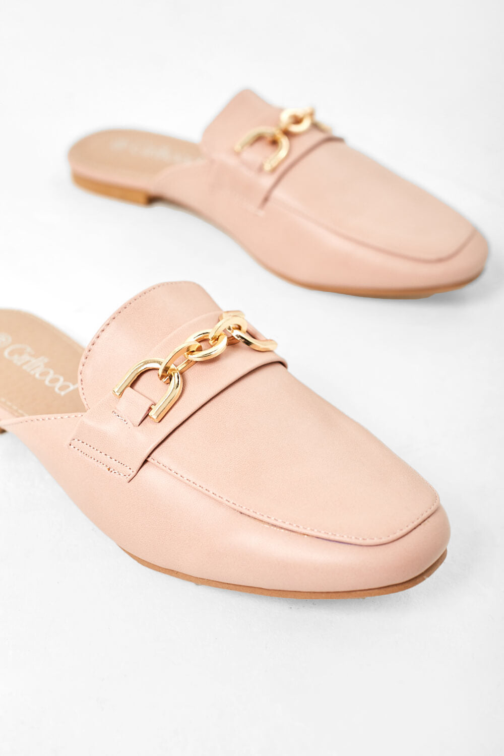 Frank Mule Loafers in Pink