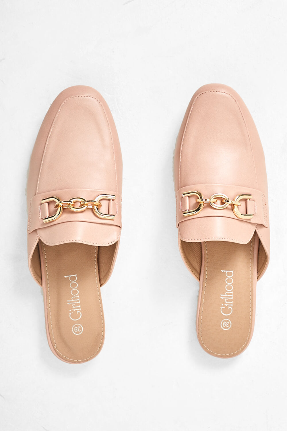 Frank Mule Loafers in Pink