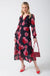Holly Floral Midi Dress in Rose Print