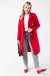 Vic Tailored Coat in Red
