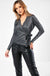 Shine Wrap Top in Silver