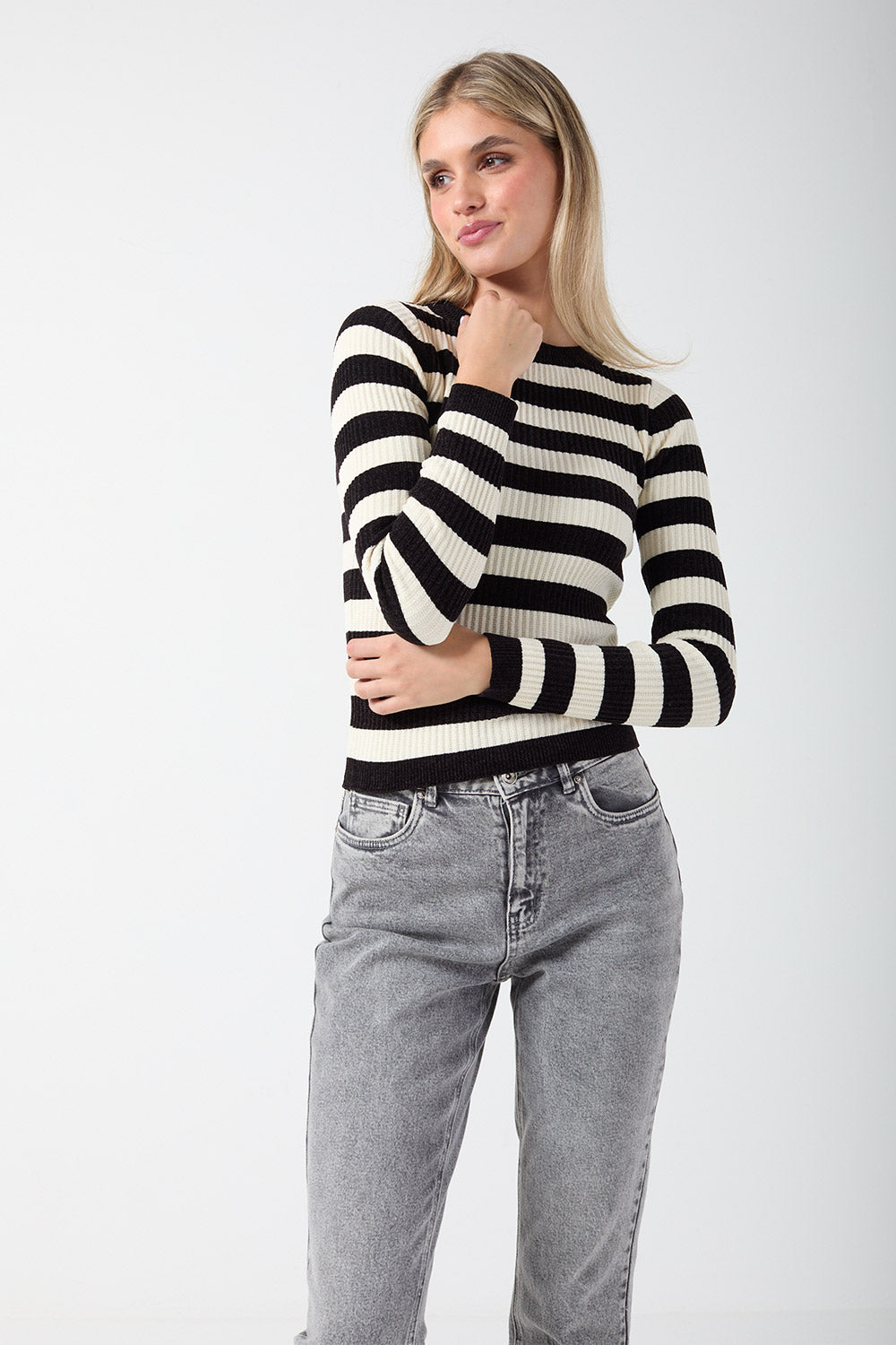 Chilli Long Sleeve Stripe Pullover