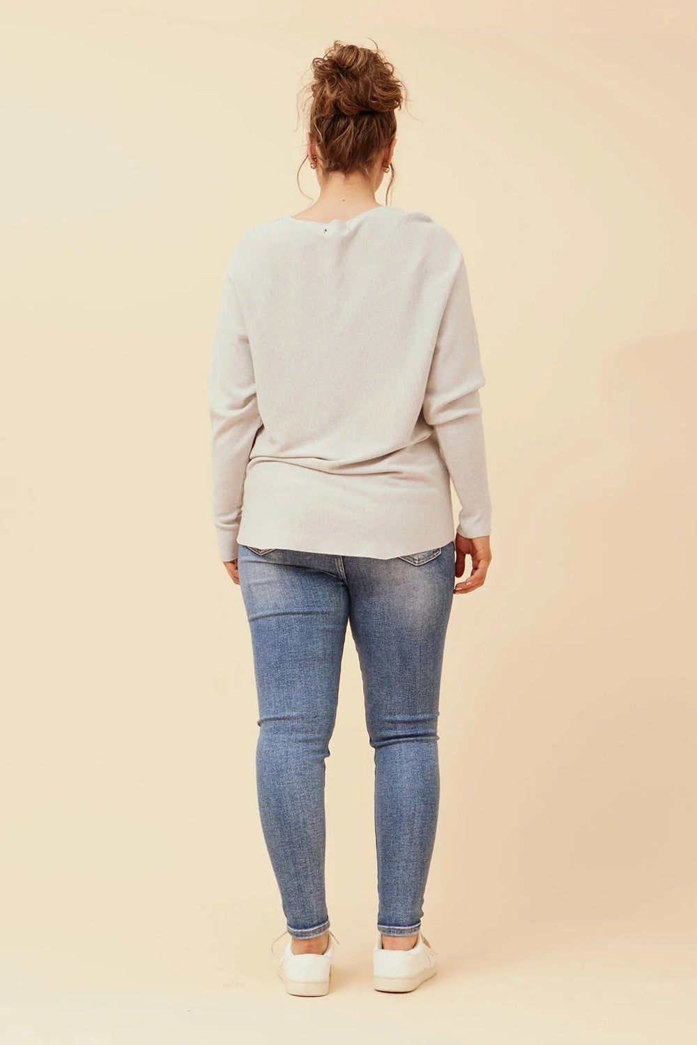 Astrid Heart Heart Pullover in Grey