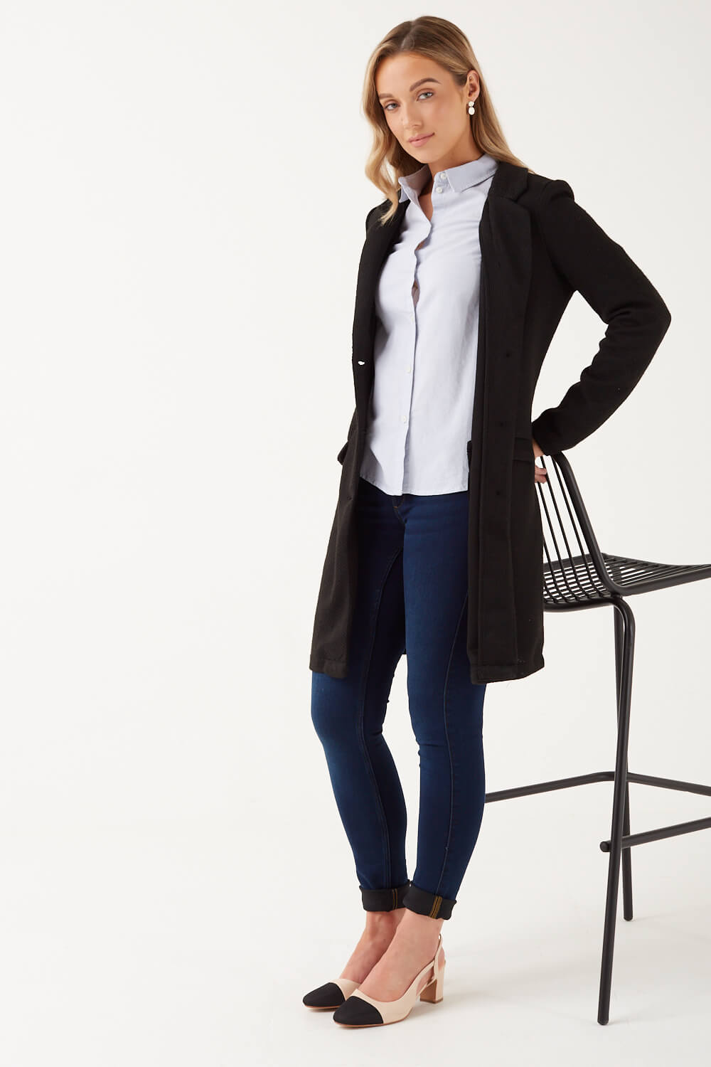 Irena Cotton Shirt in Light Blue