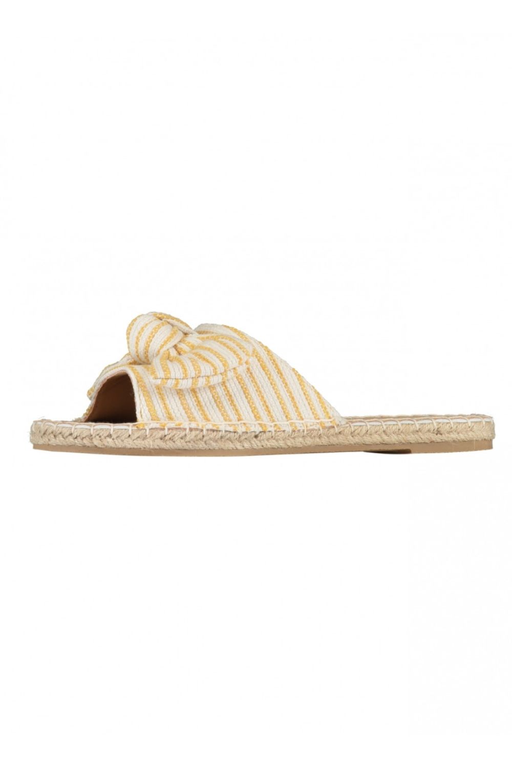 Jola Woven Bow Sandals in Yellow