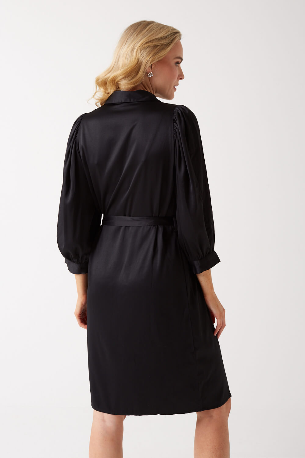 Kleo Shirt Dress in Black