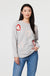 Astrid Heart Heart Pullover in Grey