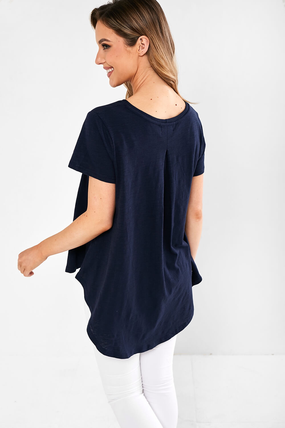L'amour Print Relaxed T-shirt in Navy