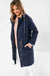Lilly Drawstring Rain Jacket in Navy