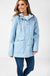 Lilly Stripe Lined Raincoat in Sky Blue
