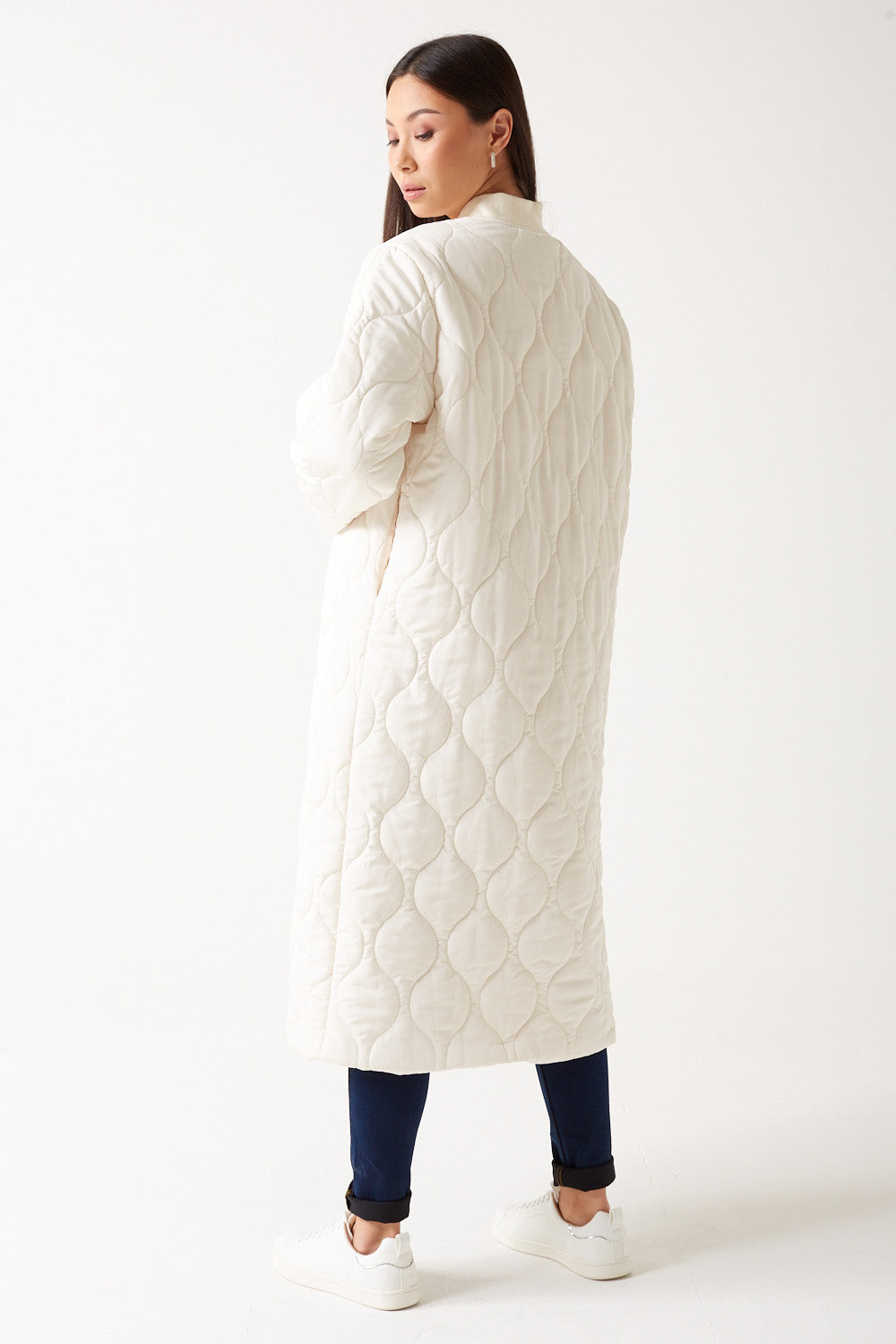 Lina Quilted Jacket in Cream