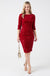 Patsy Sequin Bodycon Dress in Red