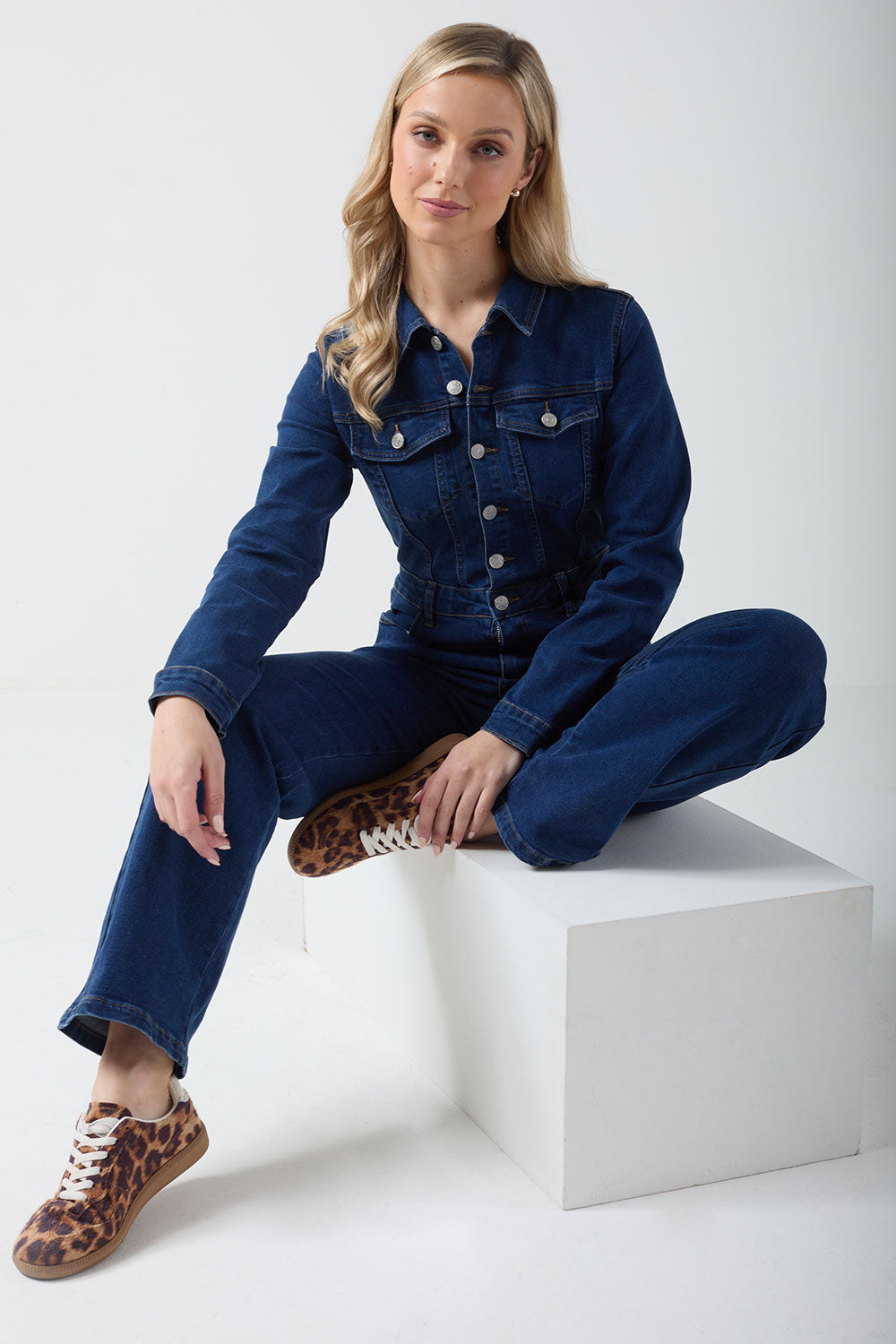 Faye Denim Jumpsuit