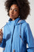 Lilly Drawstring Rain Jacket in Cobalt Blue