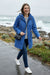 Lilly Drawstring Rain Jacket in Royal Blue