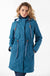 Lilly Drawstring Rain Jacket in Teal