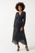 Isa V-Neck L/S Midi Dress Polka Dots Foil in Black