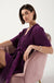 Kai Pleated Wrap Over Dress in Purple