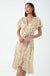 Jade Sequin Wrap Dress in Gold