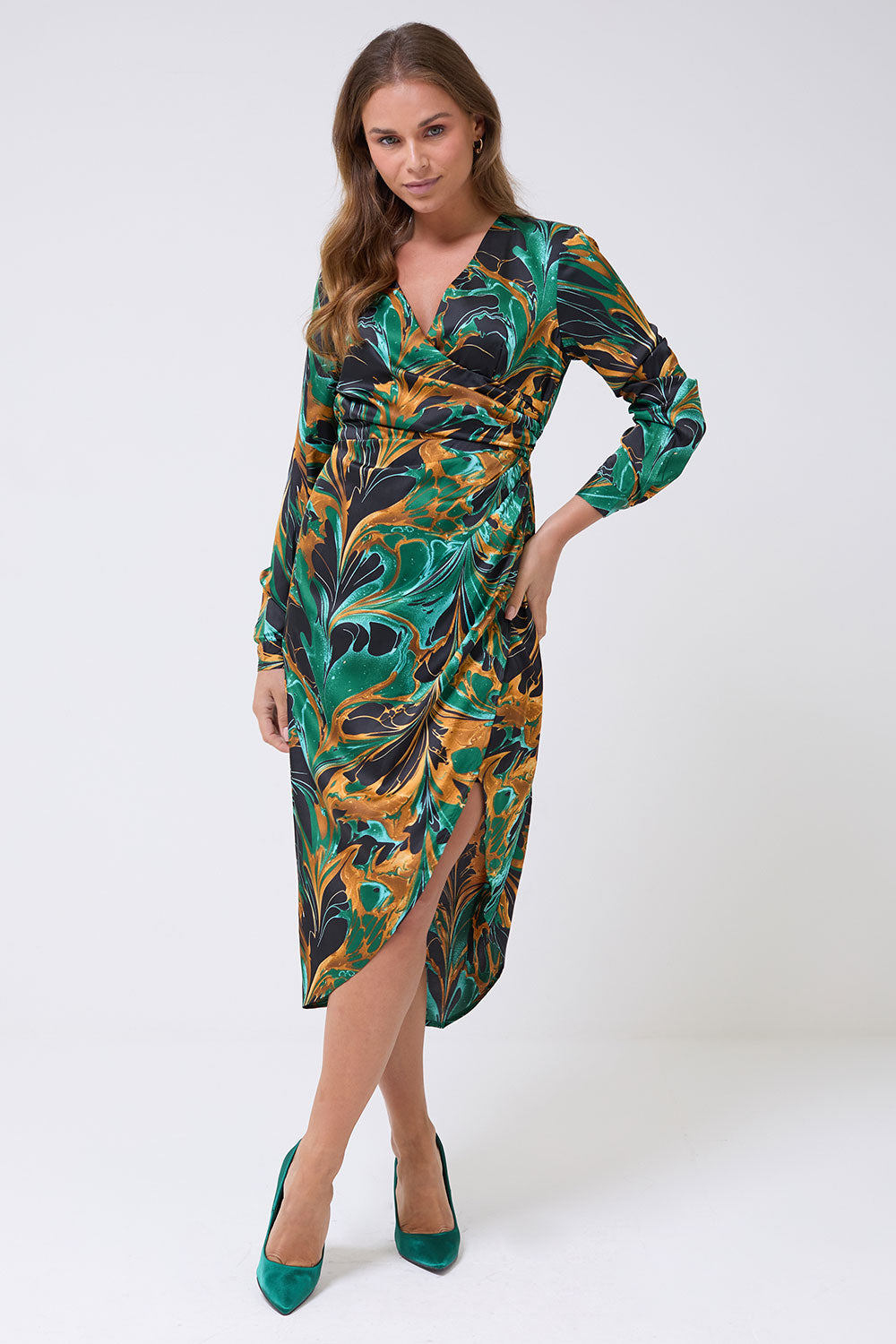 Sian Floral Print Midi Dress