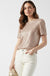 Ruby Sequin Top in Champagne