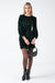 Karen LS Short Sequin Dress in Green