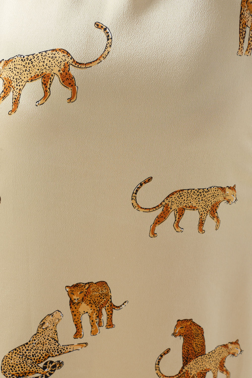 Rita Cheetah Print Maxi Shirt Dress in Beige