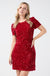 Liadan Sequin Dress in Red
