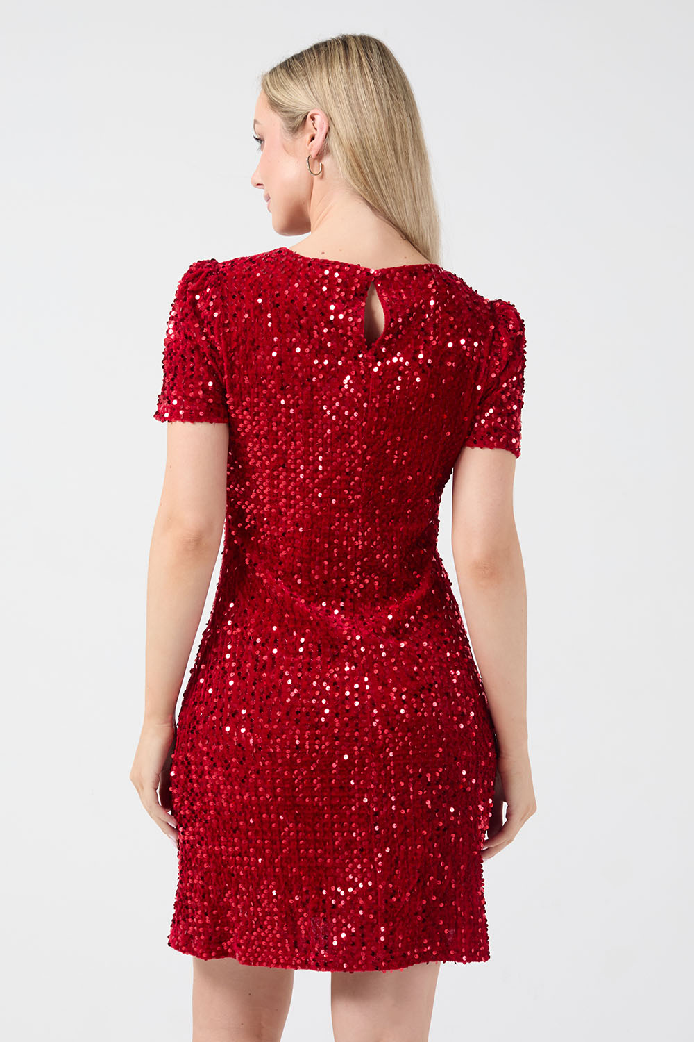 Liadan Sequin Dress in Red