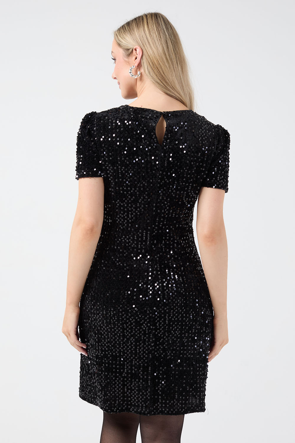 Liadan Sequin Dress in Black