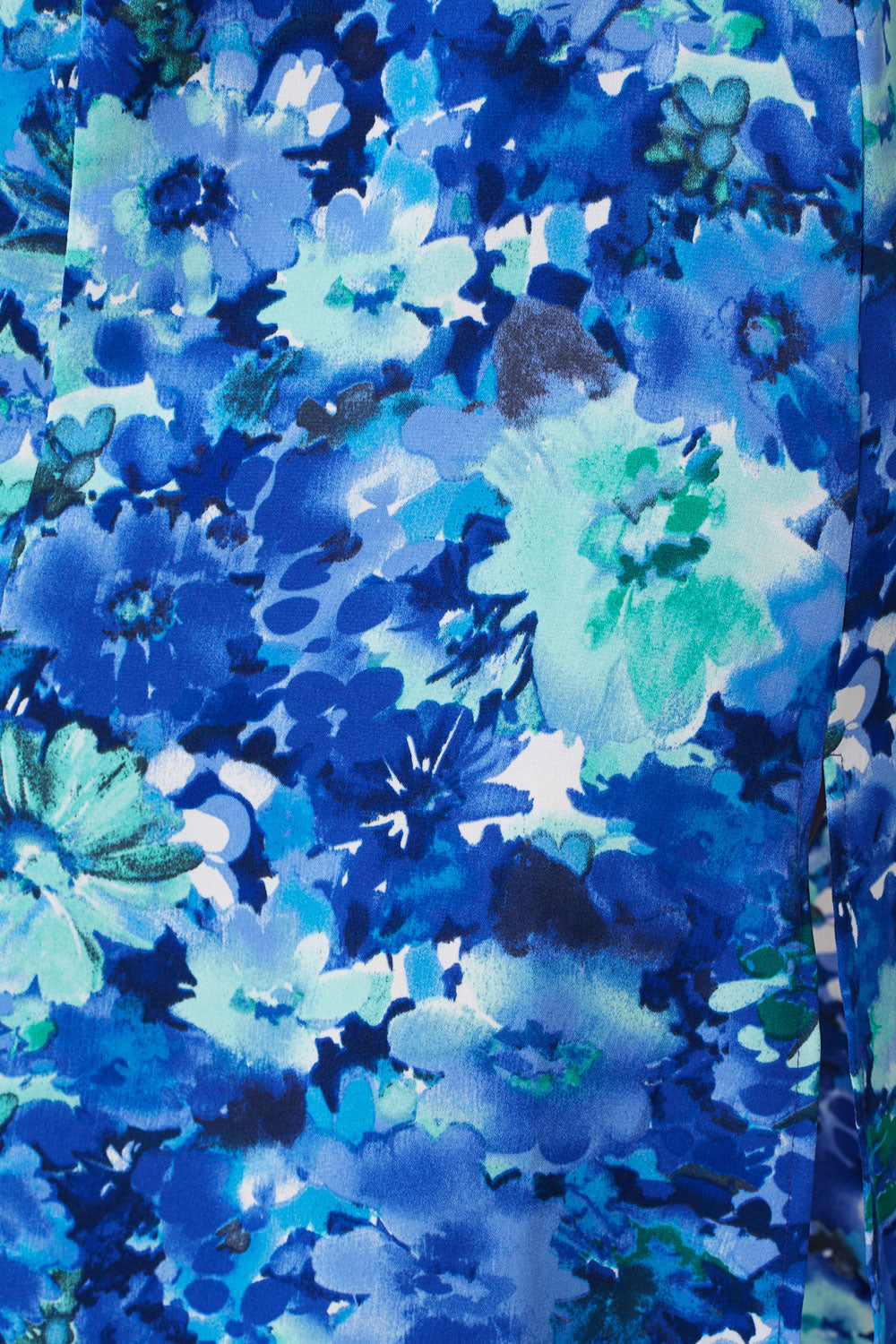 Kayla Floral Print Midi Dress in Blue Floral