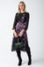 Malliah Floral Long Sleeve Midi Dress in Purple