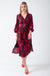 Rose Aniaml Print Midi Dress