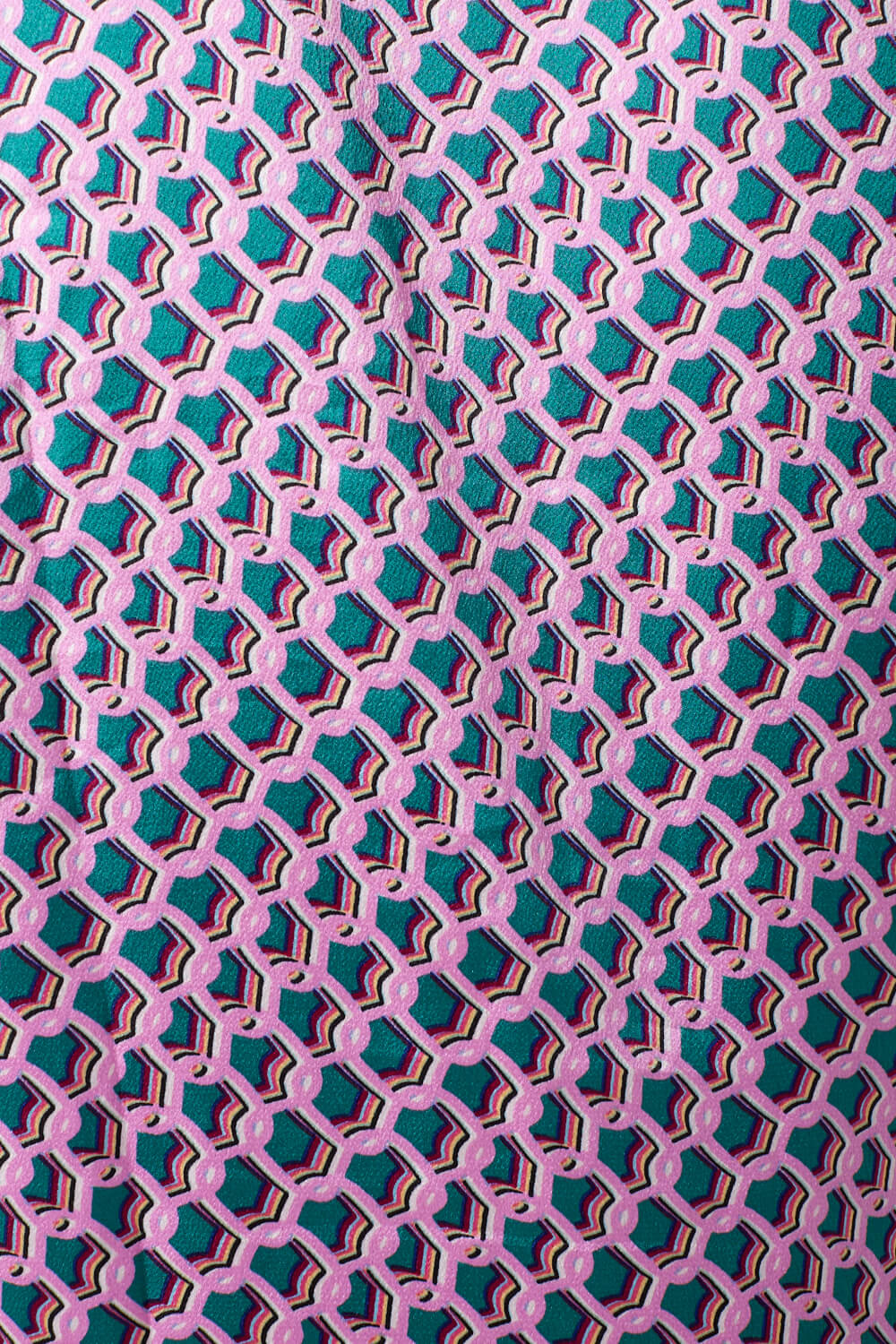 Brienne Printed Shirt Top in Purple