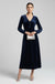 Una Velvet Dress in Navy