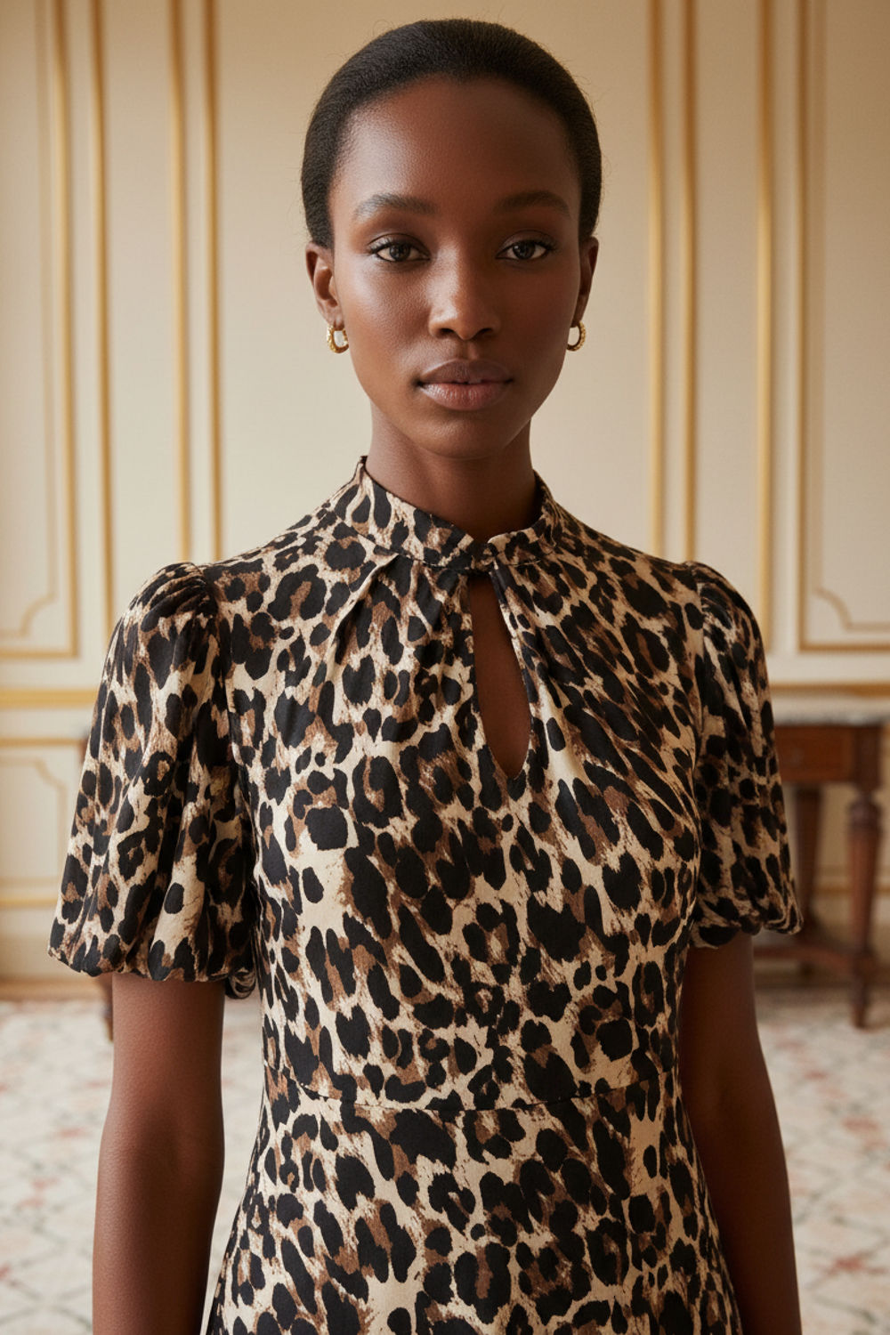 Ciara Animal Print Midi Dress