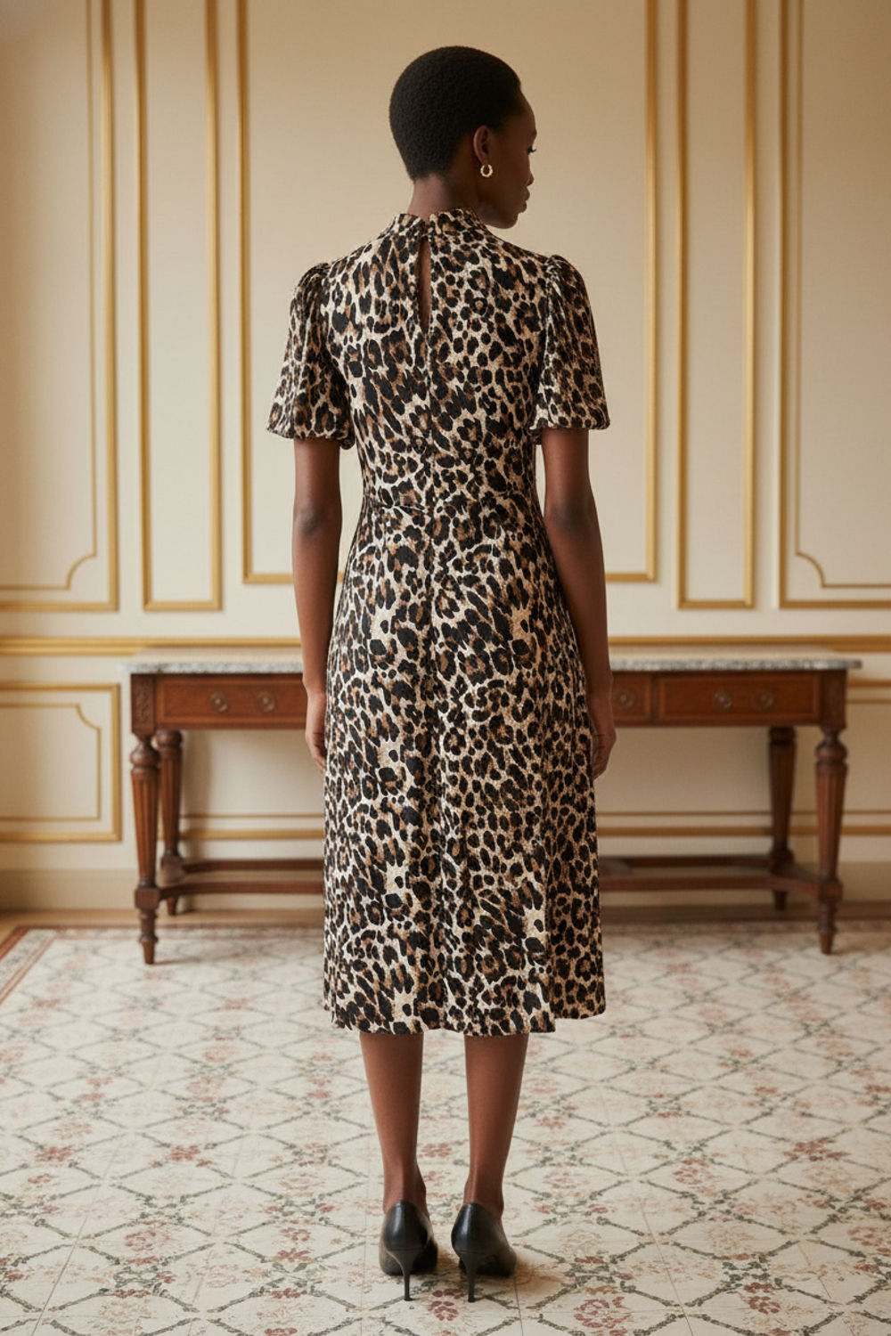 Ciara Animal Print Midi Dress