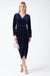 Millicent Velvet Midi Dress in Navy